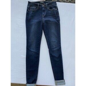 Judy Blue High Rise Skinny Jeans 3/26 Dark Wash Minimalist Classic Timeless